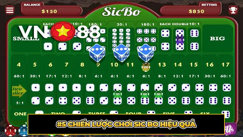 #5 Chiến lược chơi Sic Bo hiệu quả
