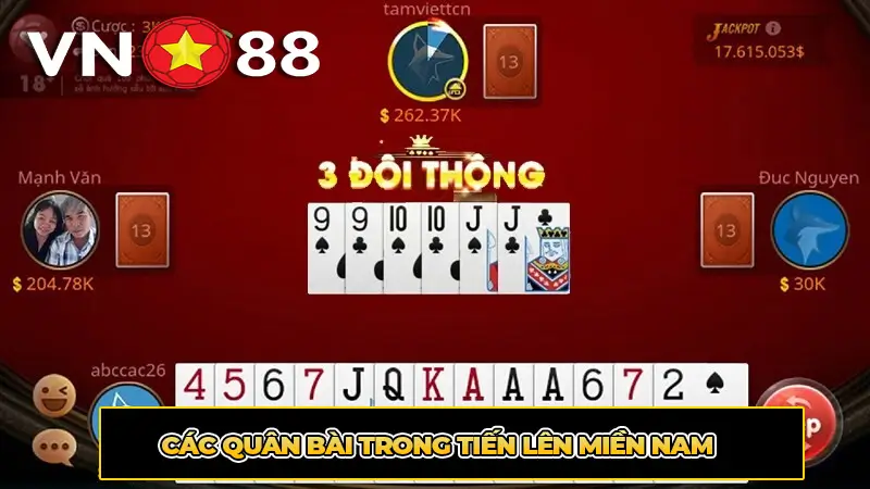 Các quân bài trong Tiến lên miền Nam